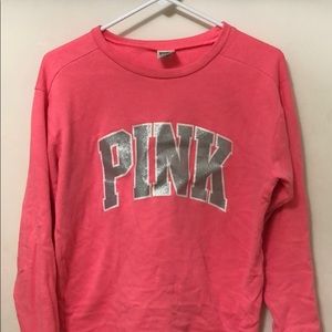 Pink crew neck